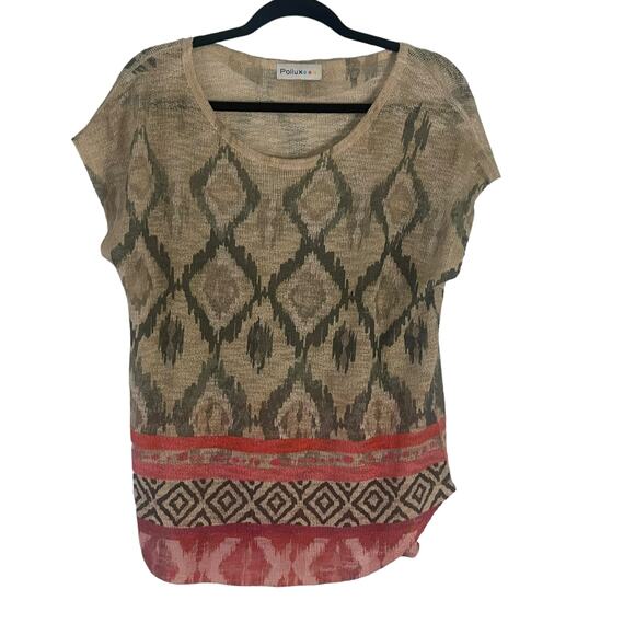 Pollux Boutique Women's Size‎ Large Open Knit Boho Western Top - Picture 1 of 9